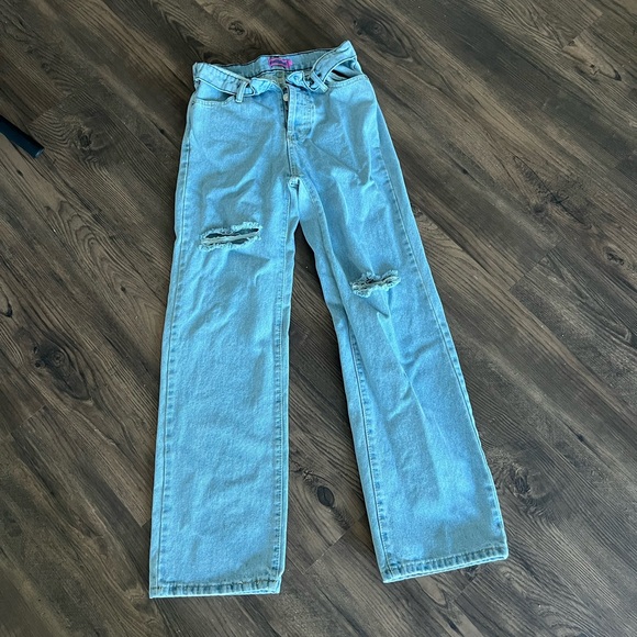 Edikted Denim - Edikted button fly wide leg jeans